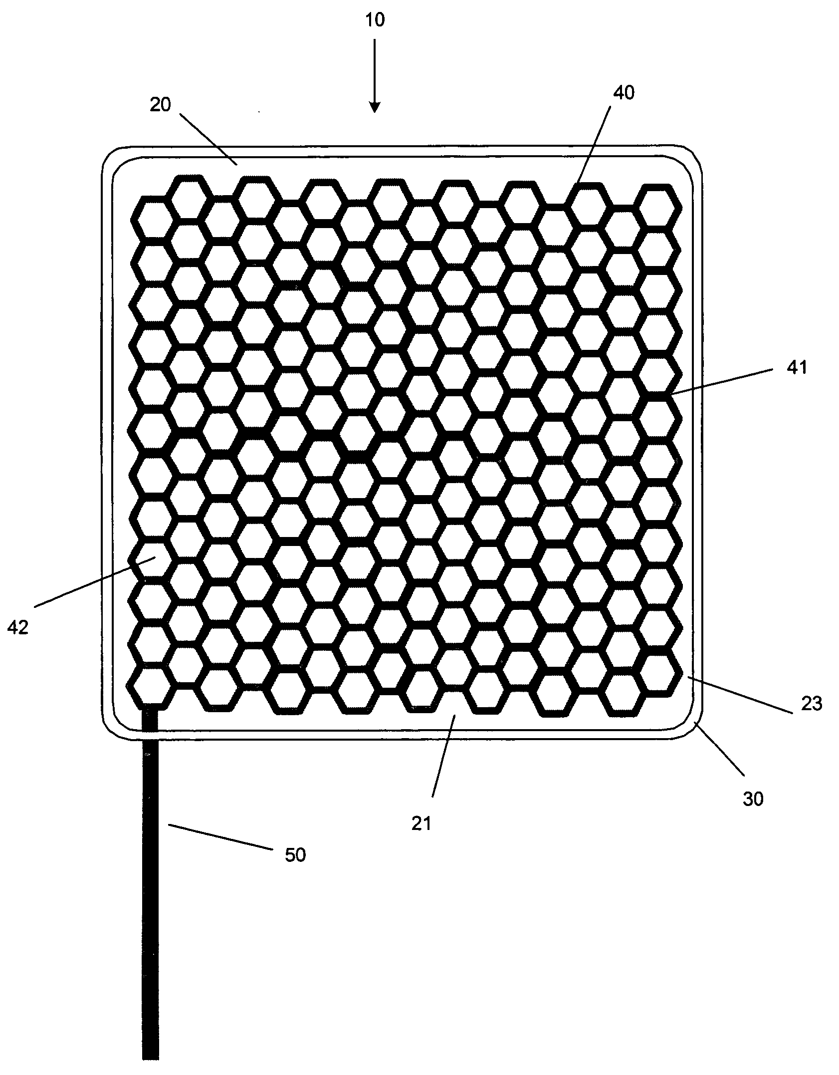 Electrode arrangement for applying electrical signals to the skin of an animal