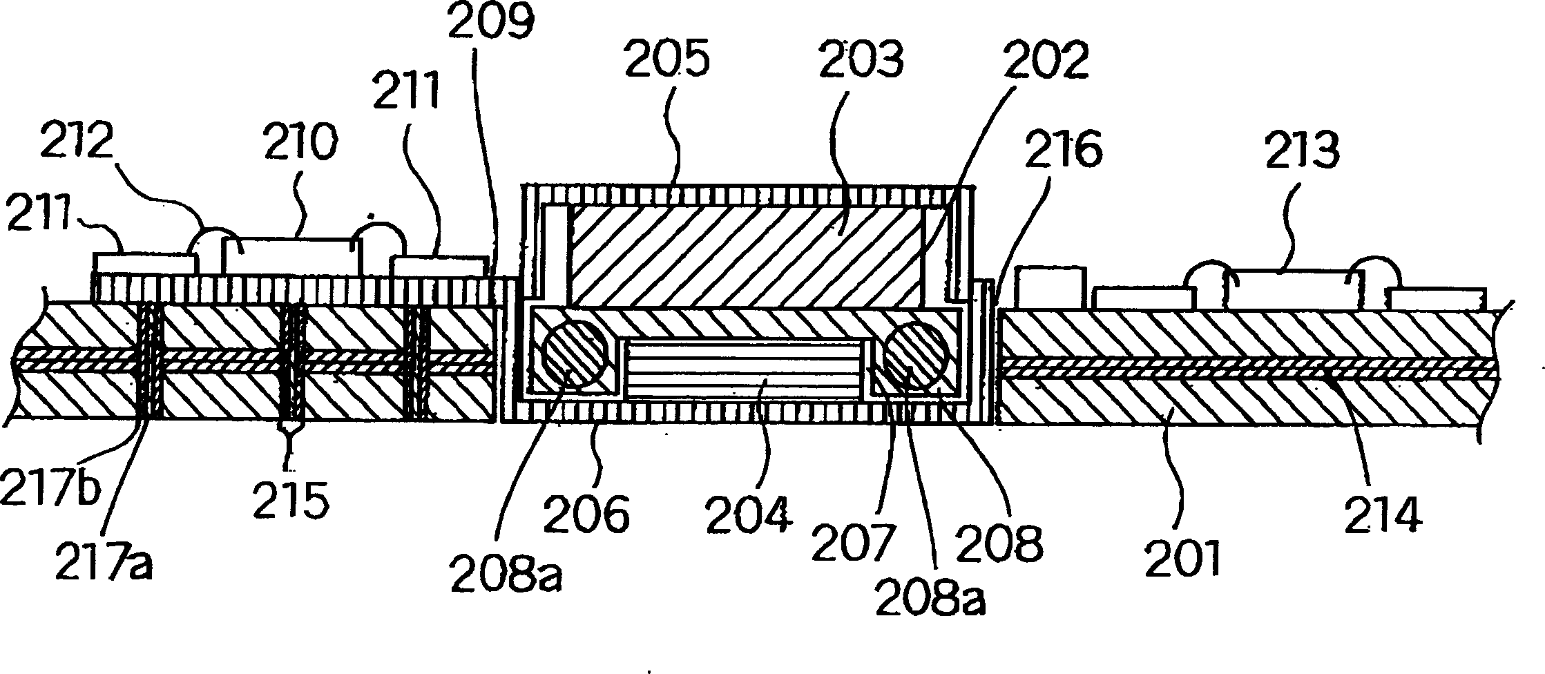 Electronic component mounting board, method of manufacturing the same, electronic component module, and communications equipment