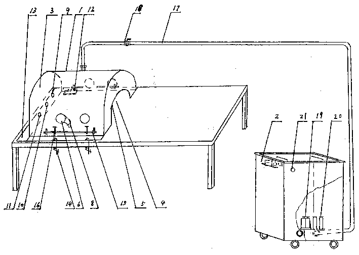 Device for separating doctor from patient