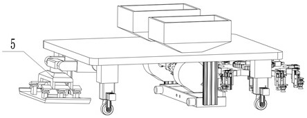 A garden gravel road laying robot