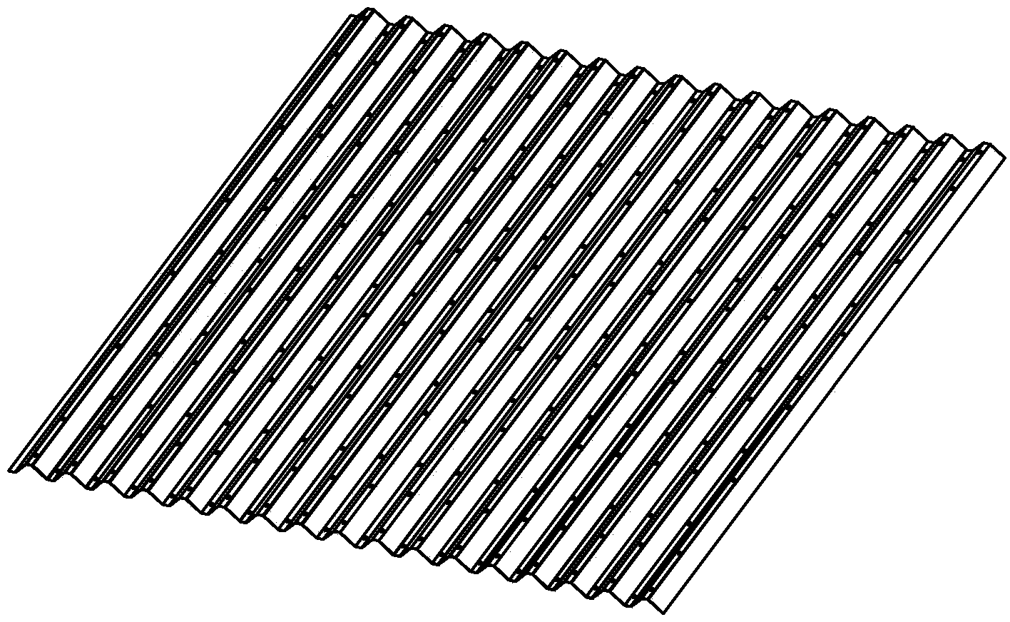 Horizontal water flow vertical mud discharging sedimentation and separation device