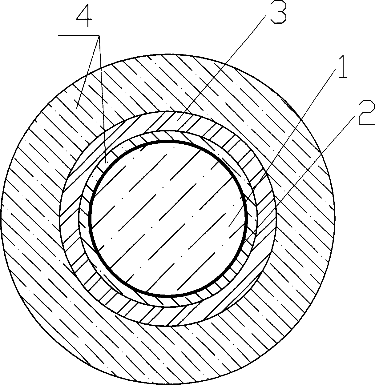 Full optical fibre circular phase converter and its processing method