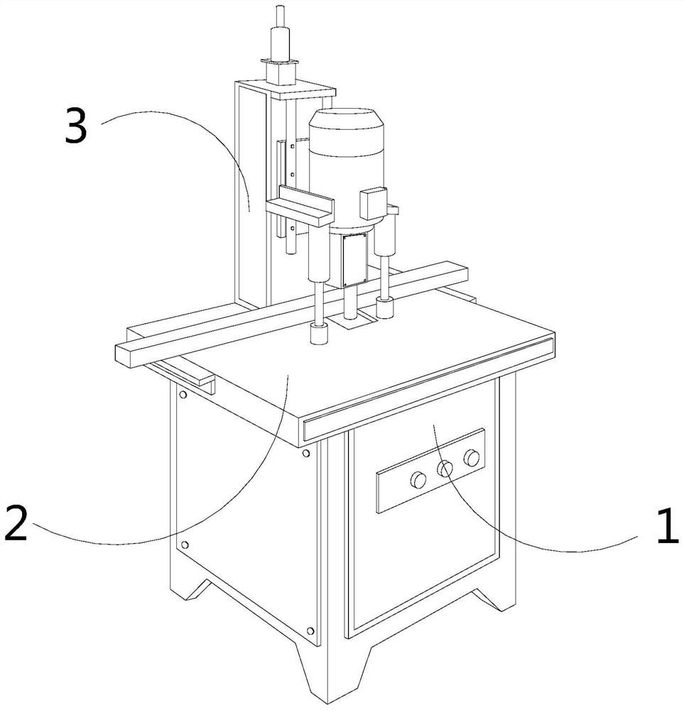 Plate punching and grinding device for intelligent manufacturing