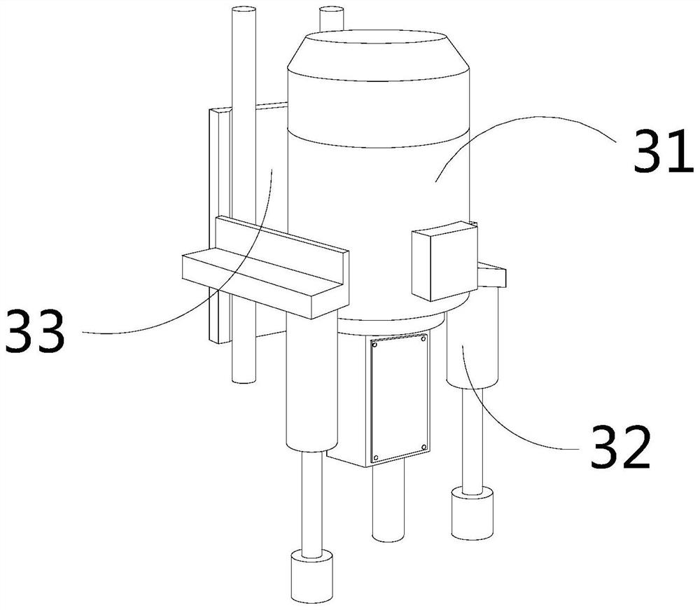 Plate punching and grinding device for intelligent manufacturing