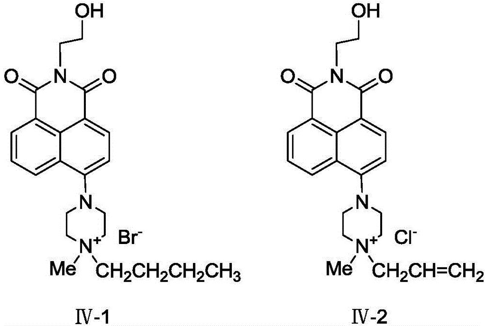 A kind of microwave atmospheric pressure synthetic method of naphthalimide quaternary ammonium salt