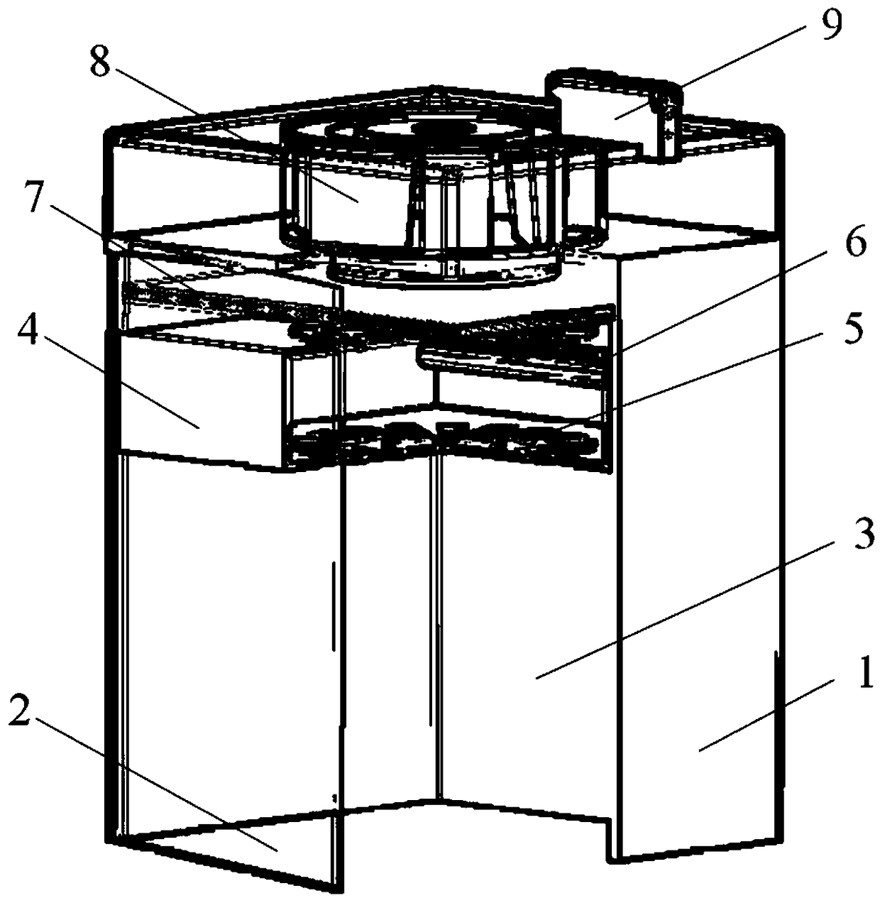 Particle processing device of printer