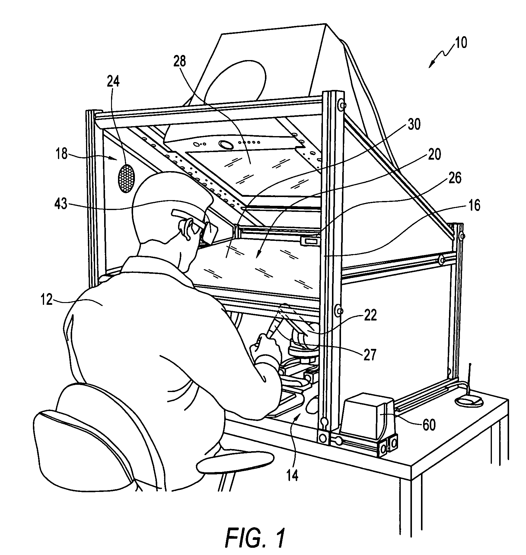 Compact haptic and augmented virtual reality system