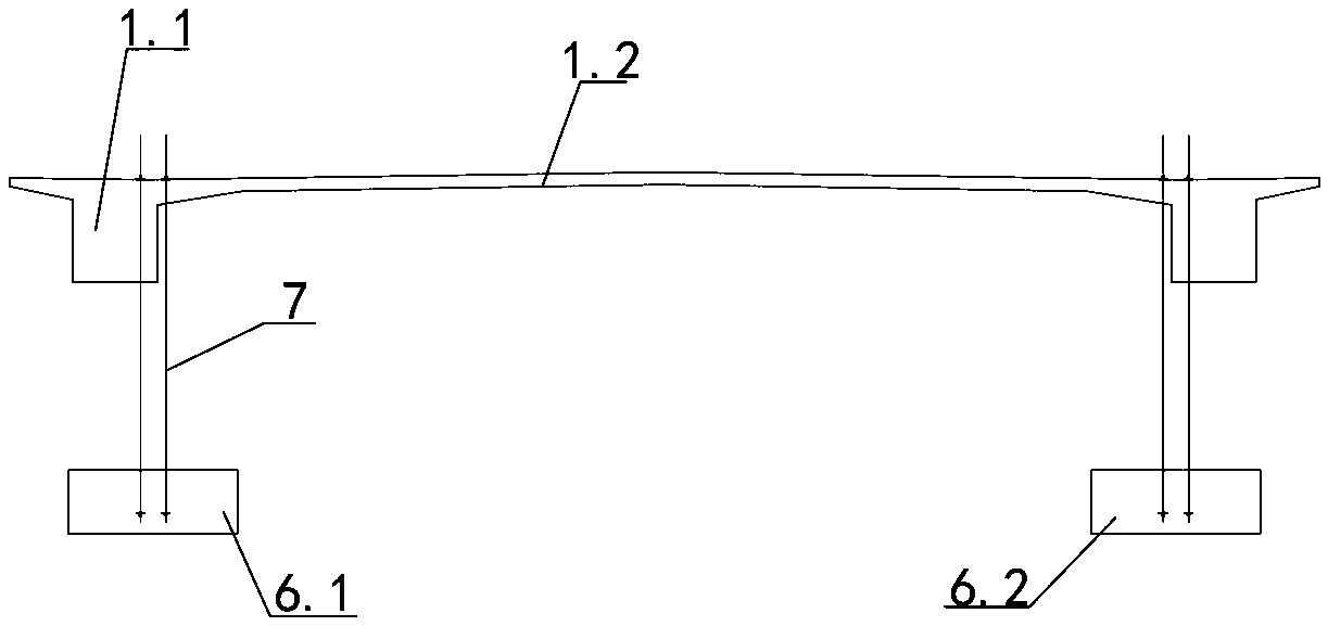 A composite construction method for the main girder of a cable-stayed bridge and its counterweight structure system