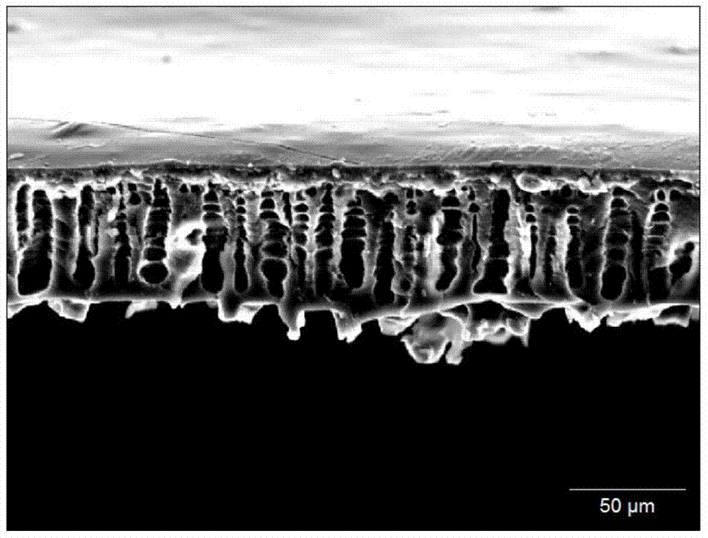 Use of crosslinking type polybenzimidazole porous separating membrane in liquid flow battery