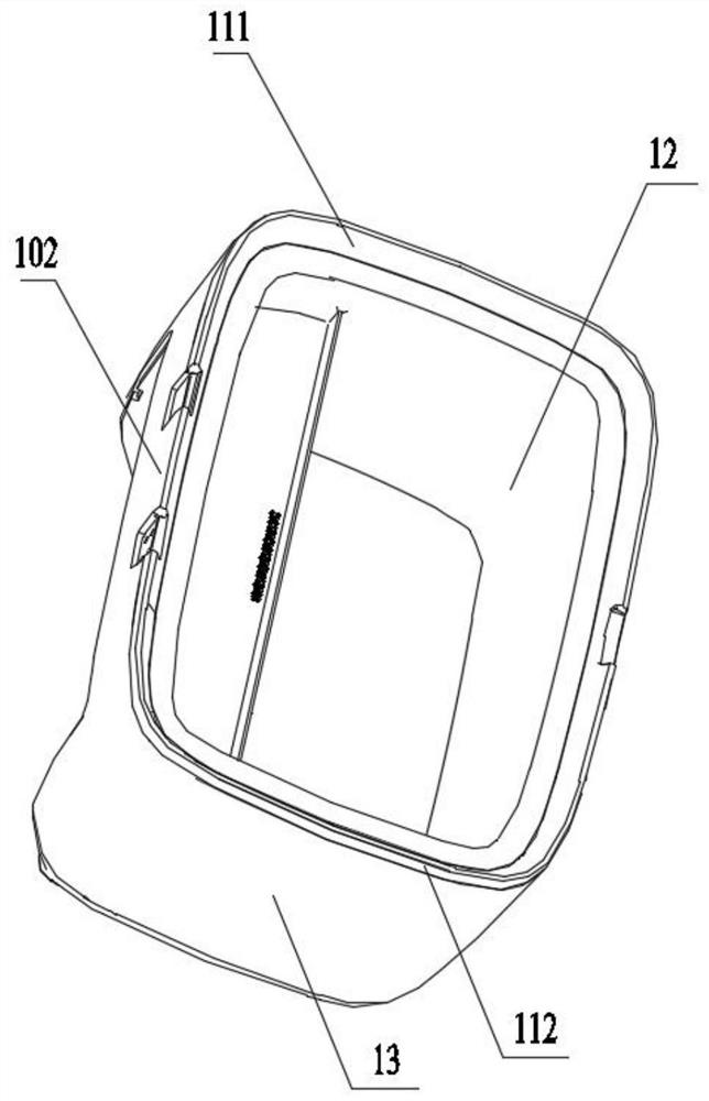 Refrigerator body decorative part, refrigerator body and refrigerator body mounting method