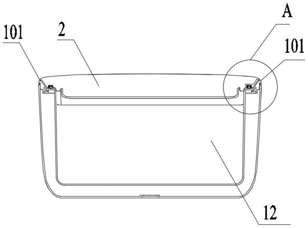 Refrigerator body decorative part, refrigerator body and refrigerator body mounting method