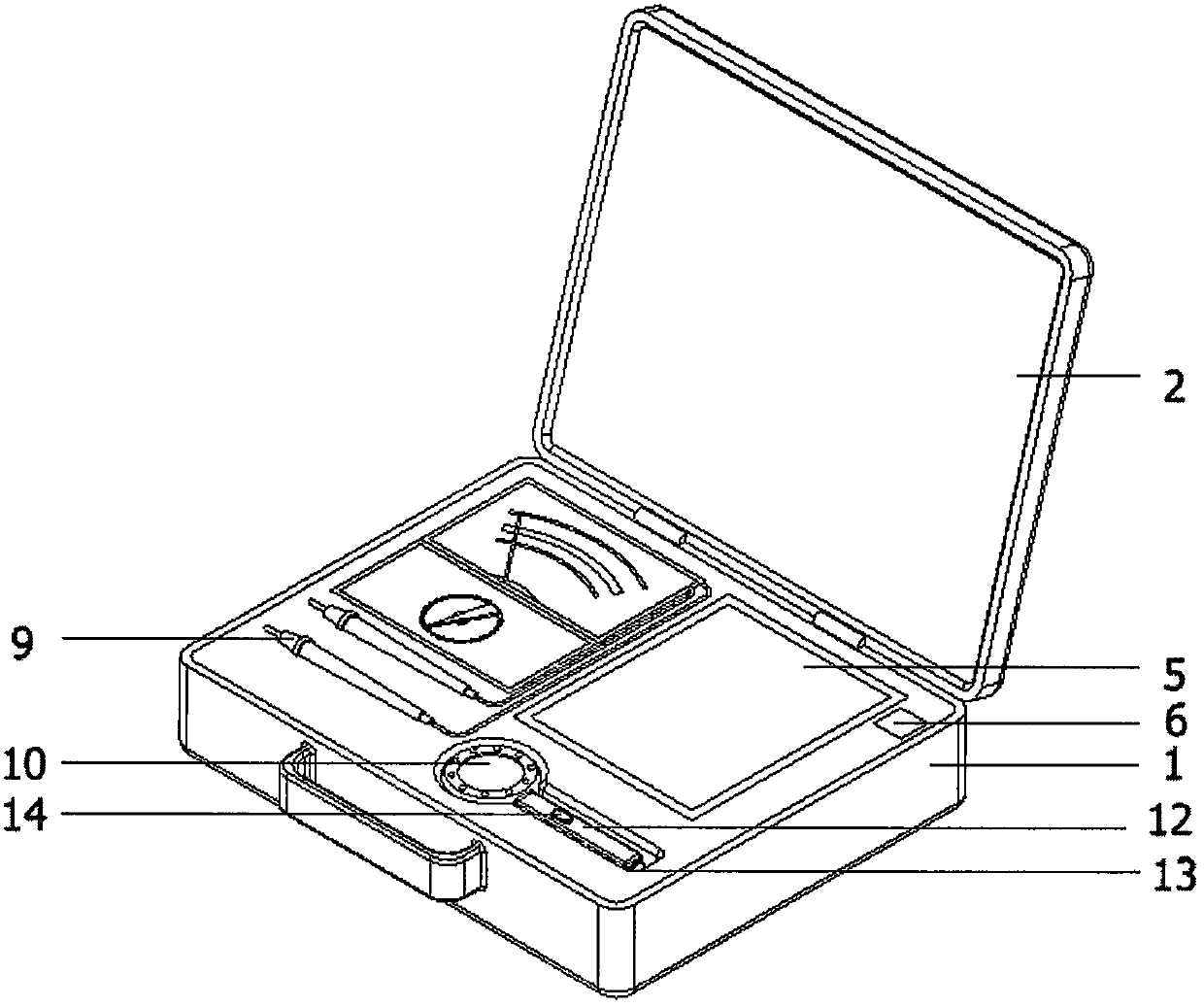 A motor winding detection device for inspectors in large workshops