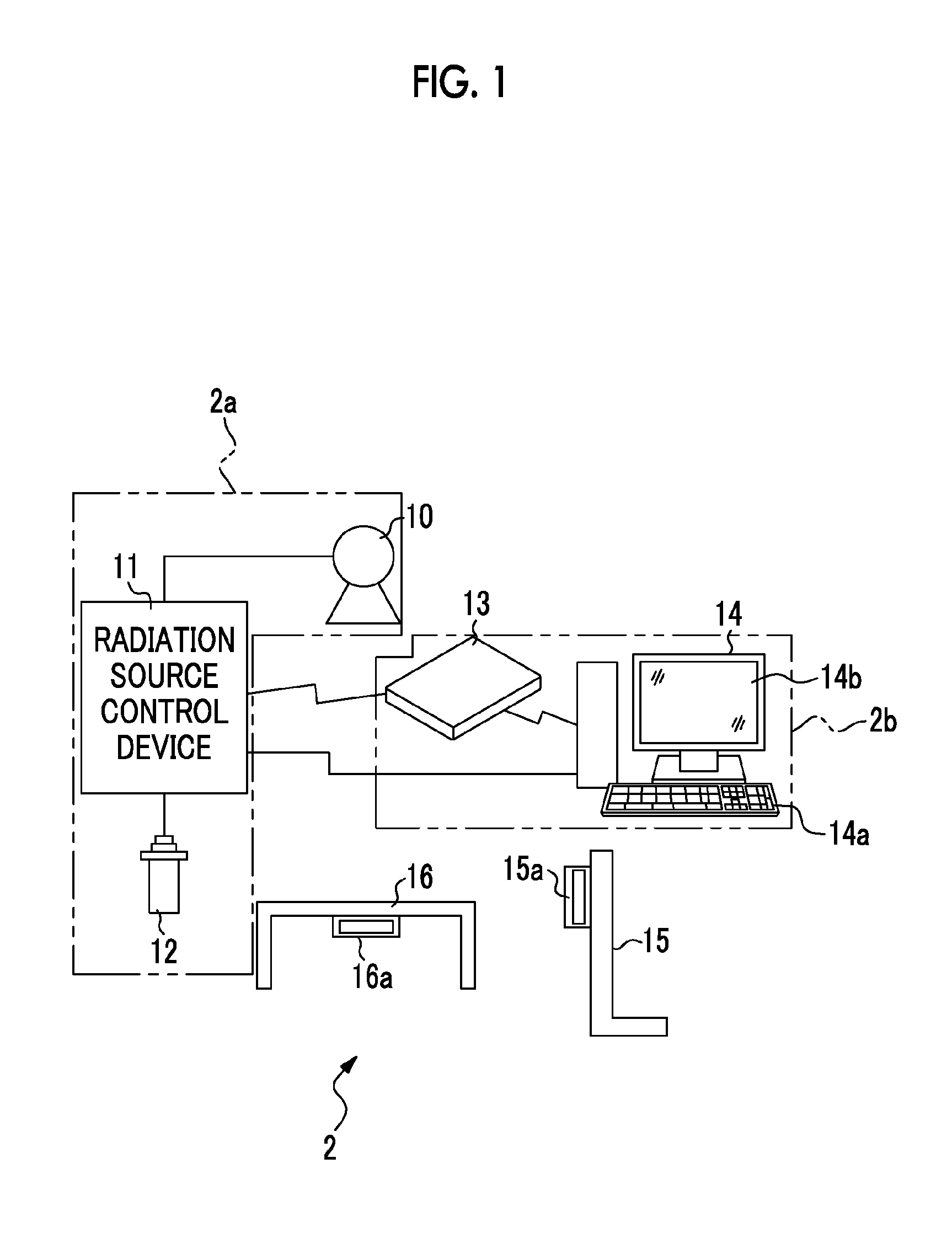 Radiographic system, drive control method for radiographic system, recording medium for drive control program and radiological image detection device