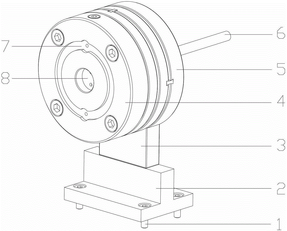 Vacuum absorption platform with two-dimension angle adjustment function