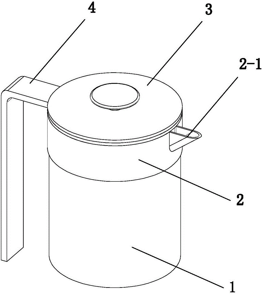 Liquid dispensing pot