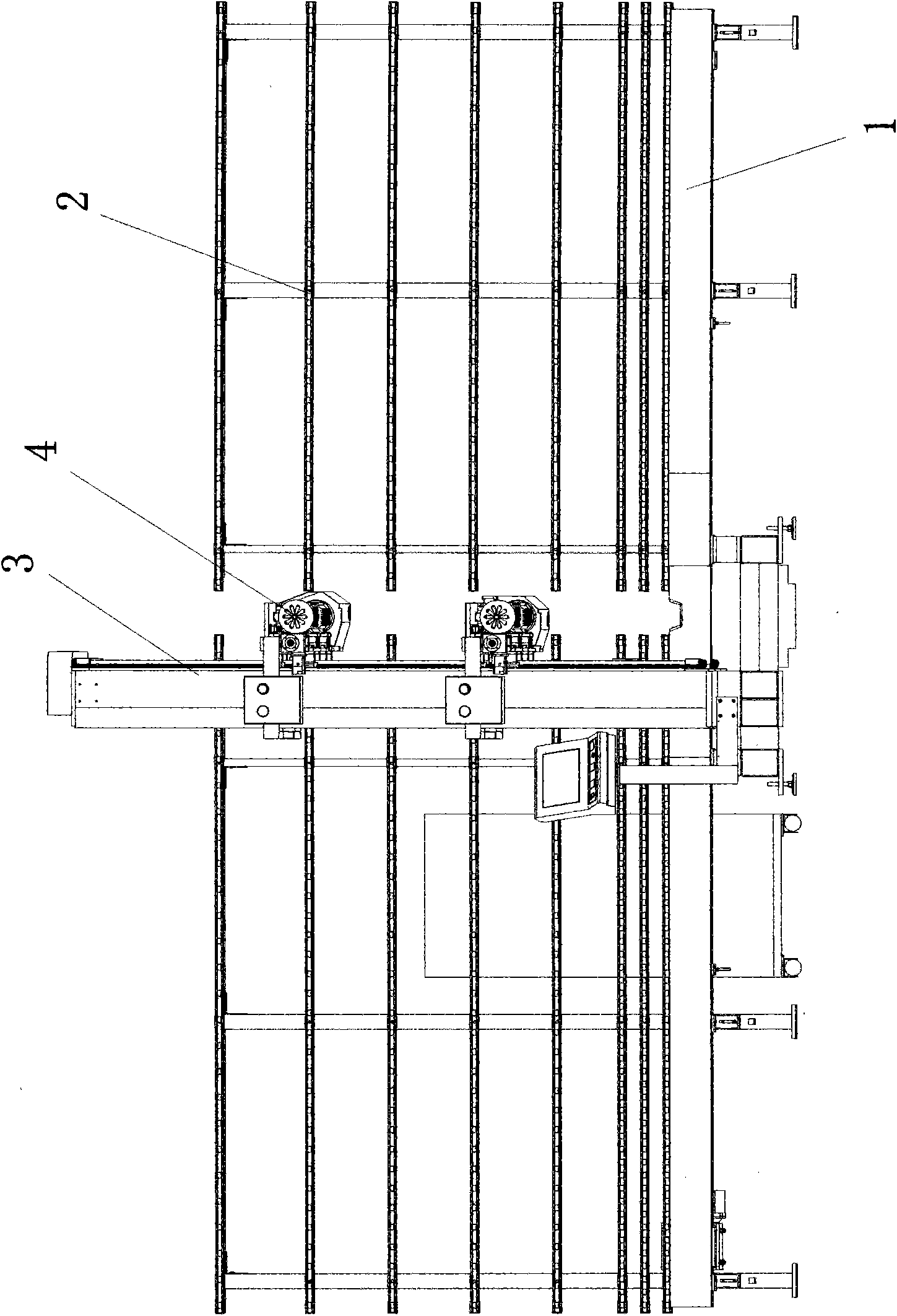 High-speed vertical glass drilling machine