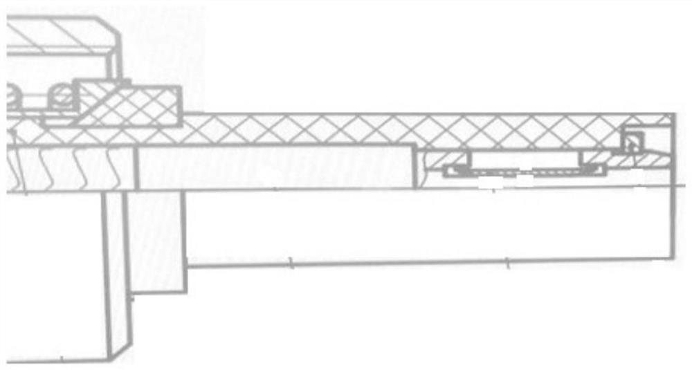 Ignition cable contact pin type connecting structure