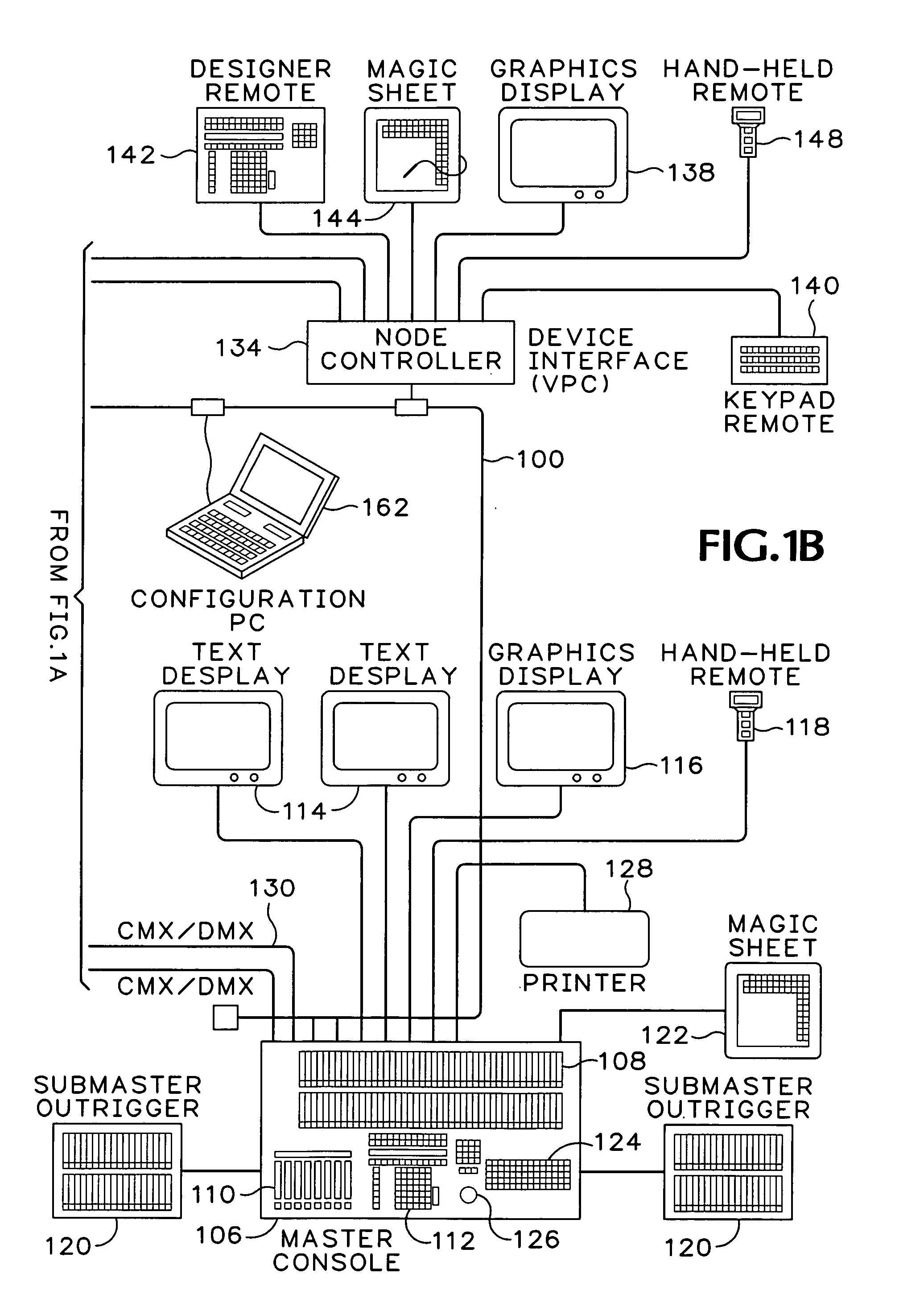 Theatrical lighting control network