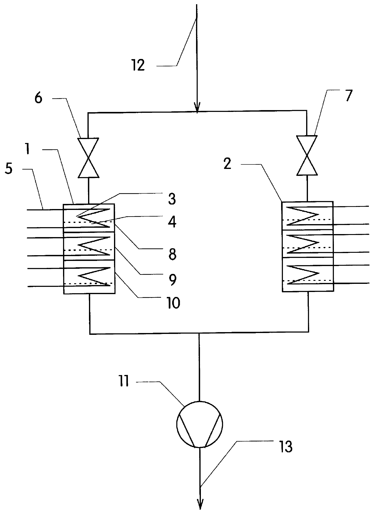 Process for oxidative exhaust gas cleaning