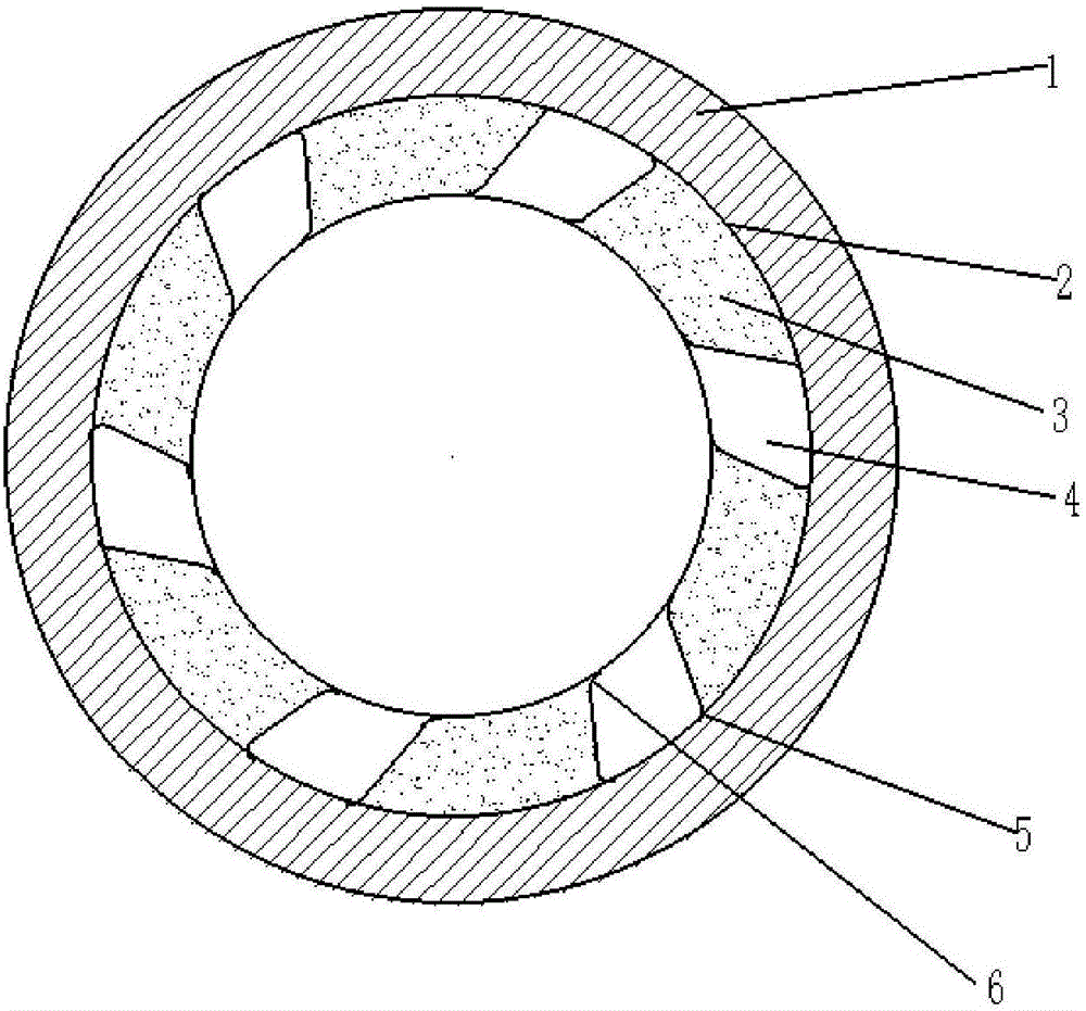 Water-lubricated bearing for pump and water guiding tank molded line optimizing method