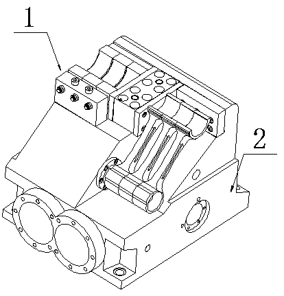 A loading and swinging device for the clamping bolt of the seat shaft of the automobile