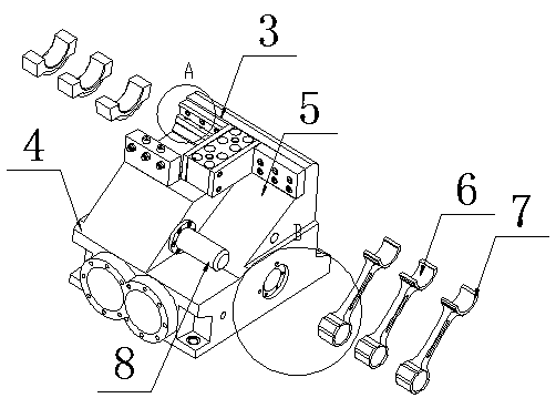 A loading and swinging device for the clamping bolt of the seat shaft of the automobile