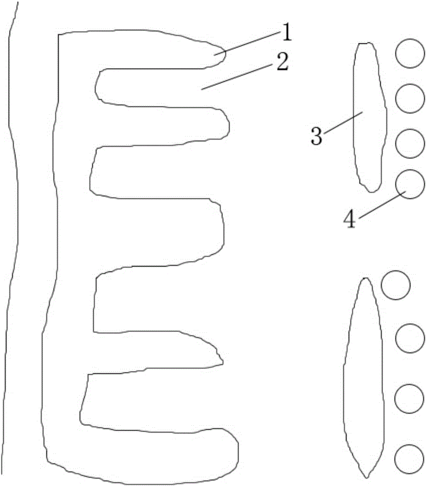 Reconstruction method for large-scale offshore wetland of river or lake or sea