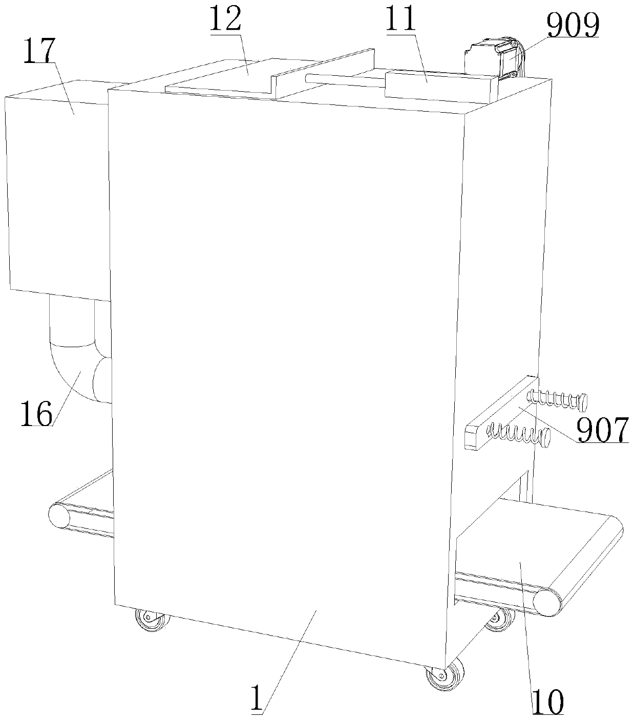 Stone breaking device for mining machine