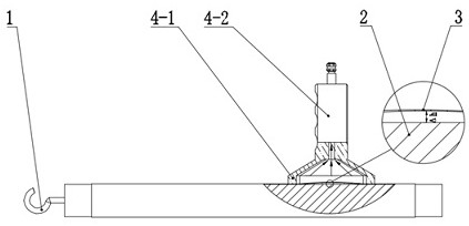 Demolding device and method for electroforming thin-wall metal fixing tube