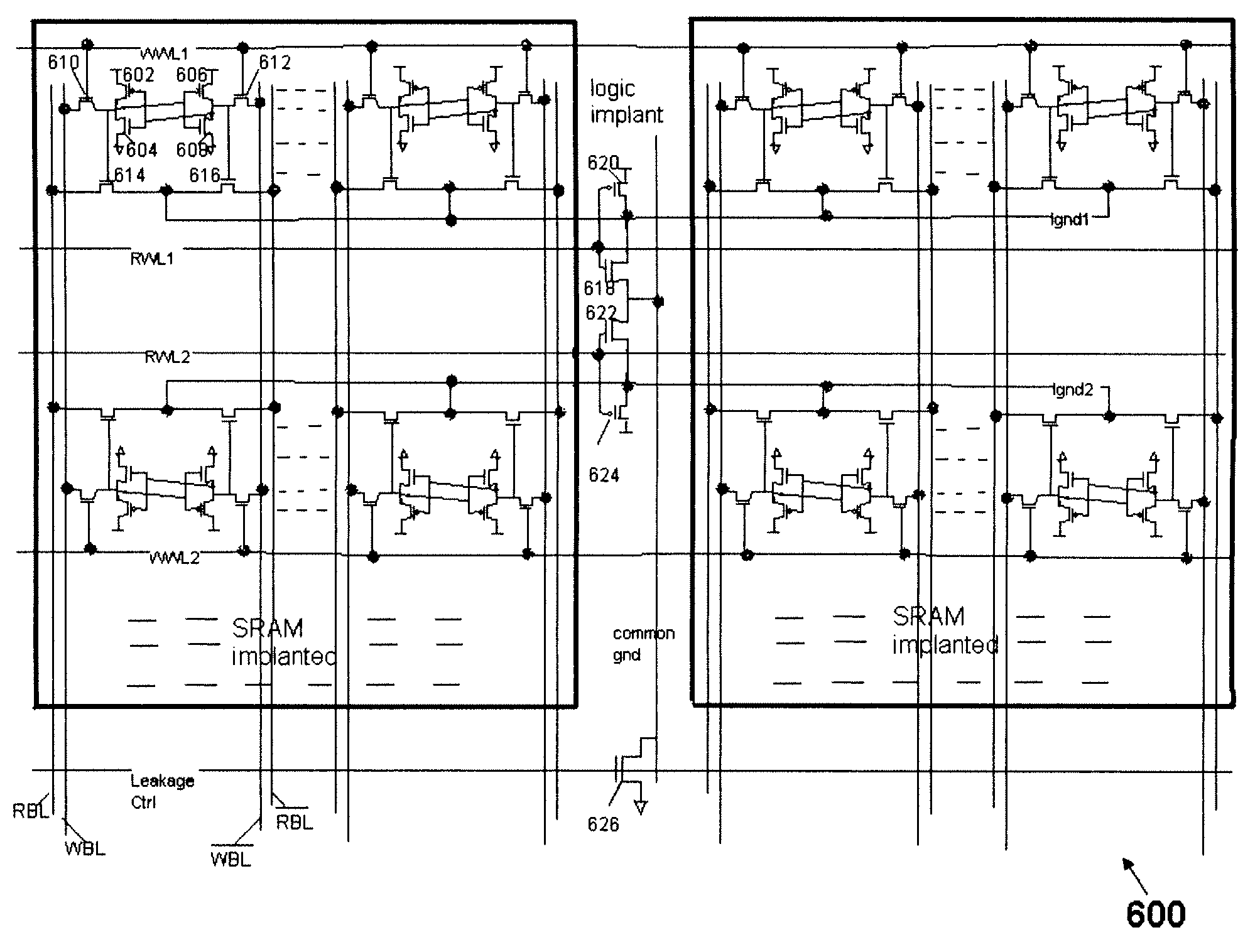 Dual port SRAM with dedicated read and write ports for high speed read operation and low leakage