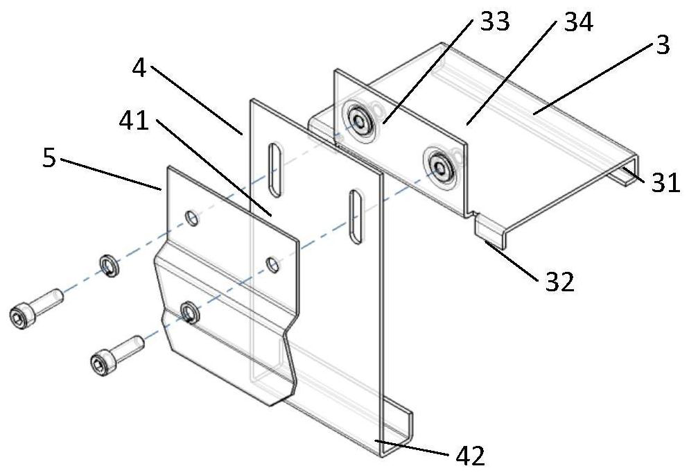 An installation structure of a decorative side panel and an escalator or moving walkway