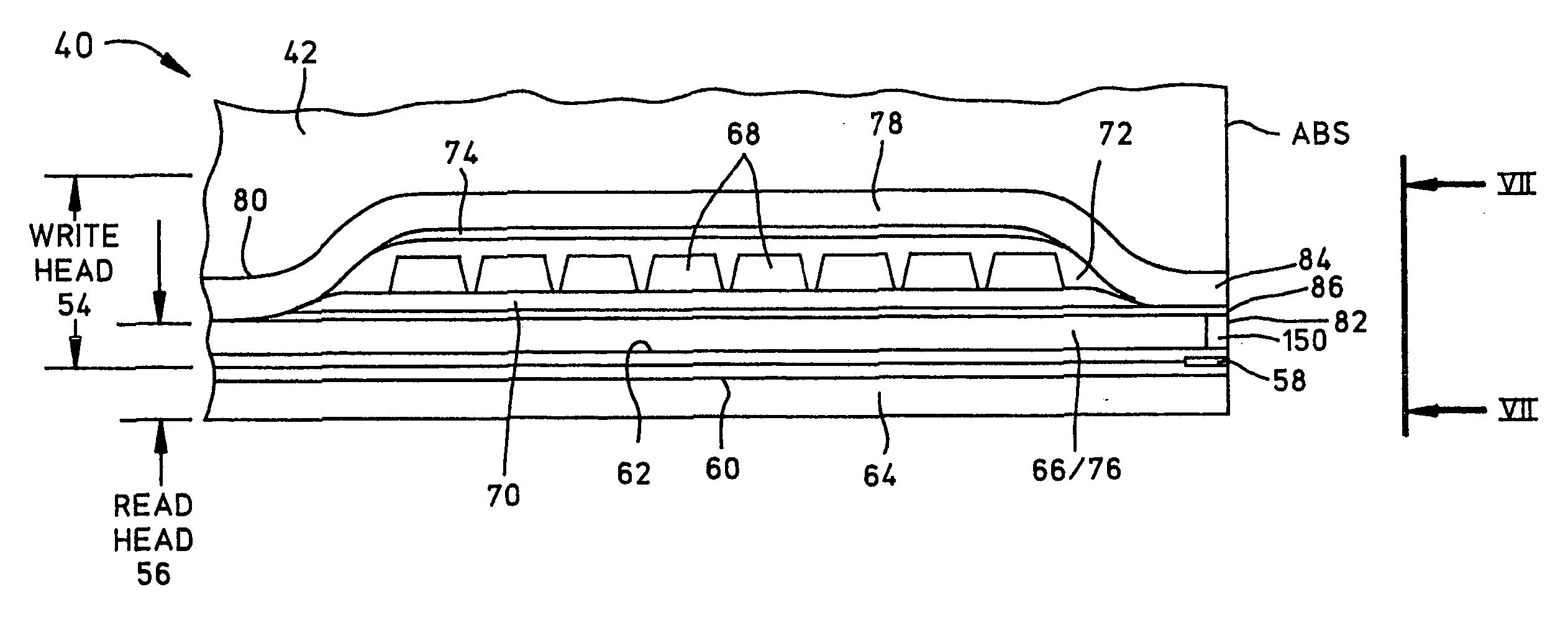 Magnetic head having a heater circuit for thermally-assisted writing