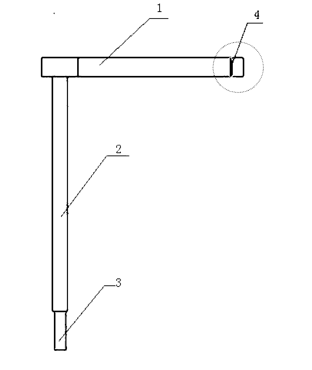 Tilting vertical tail band plate span locating and detecting device