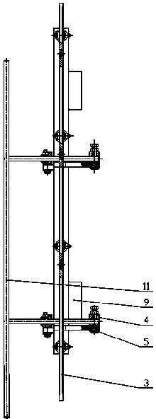 Double straw clamping rods for half-feed combine harvester