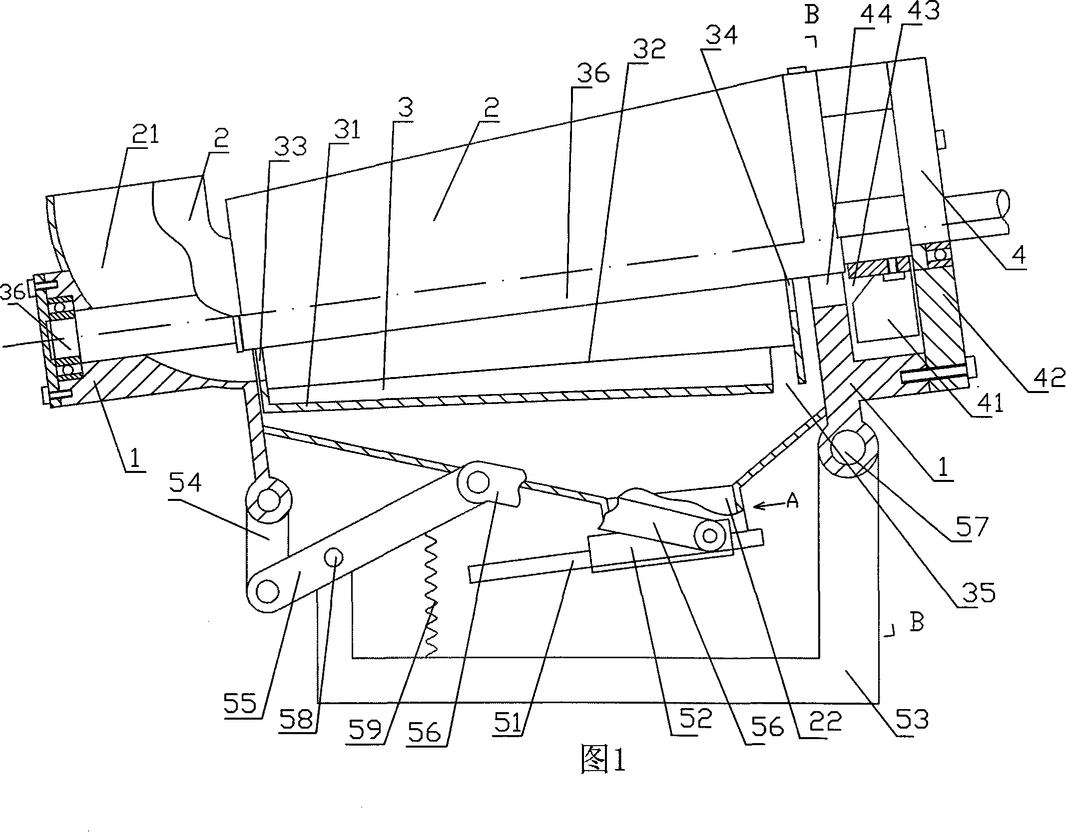 Gas and solid powder/particle mixture separator