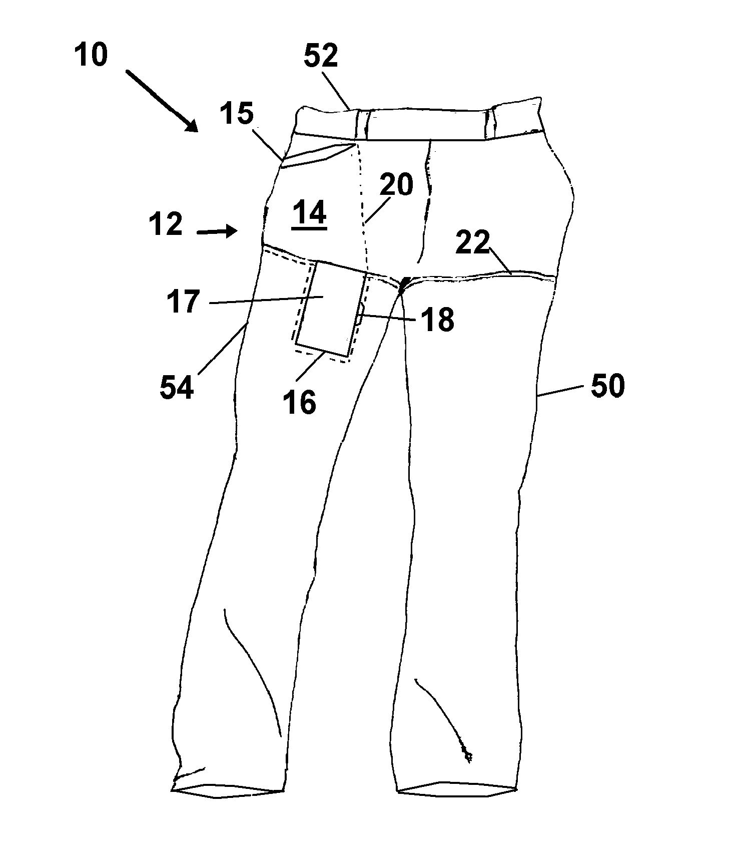 Pants Pocket for Touch Screen Mobile Devices