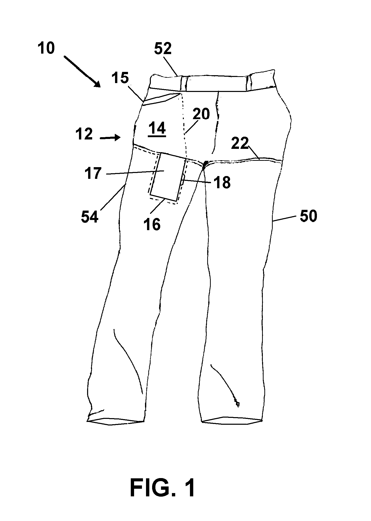 Pants Pocket for Touch Screen Mobile Devices