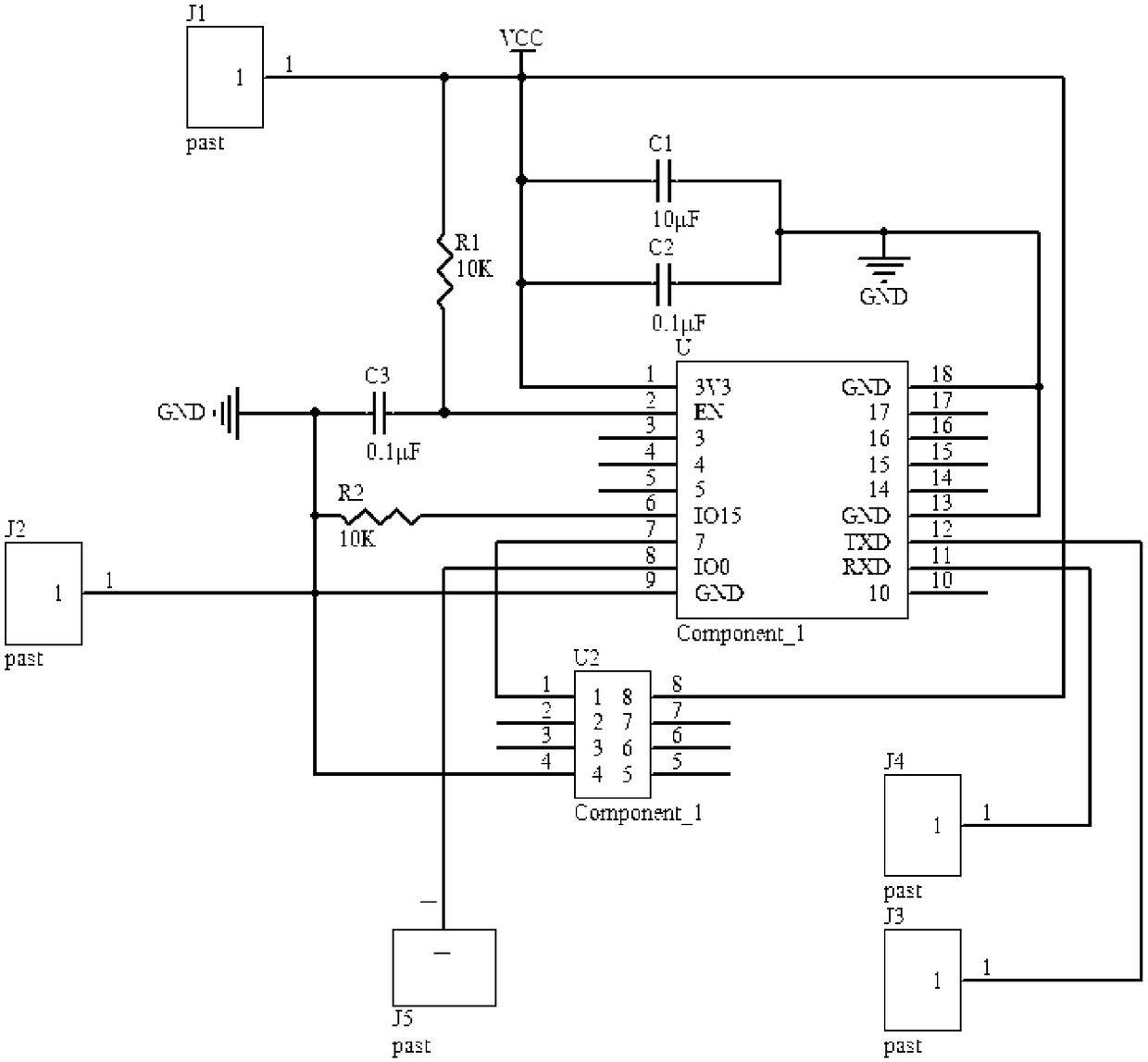 Wearable electronic thermometer