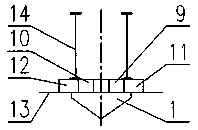 Large space frame type gas collection lower flue structure