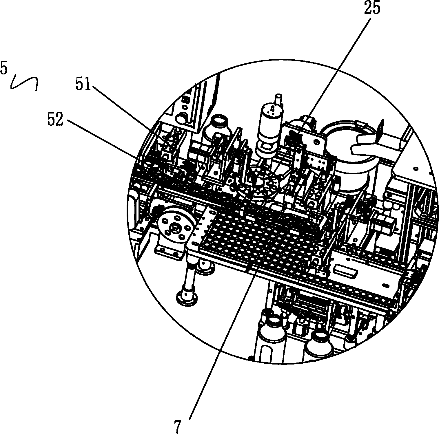 Button cell mounting equipment