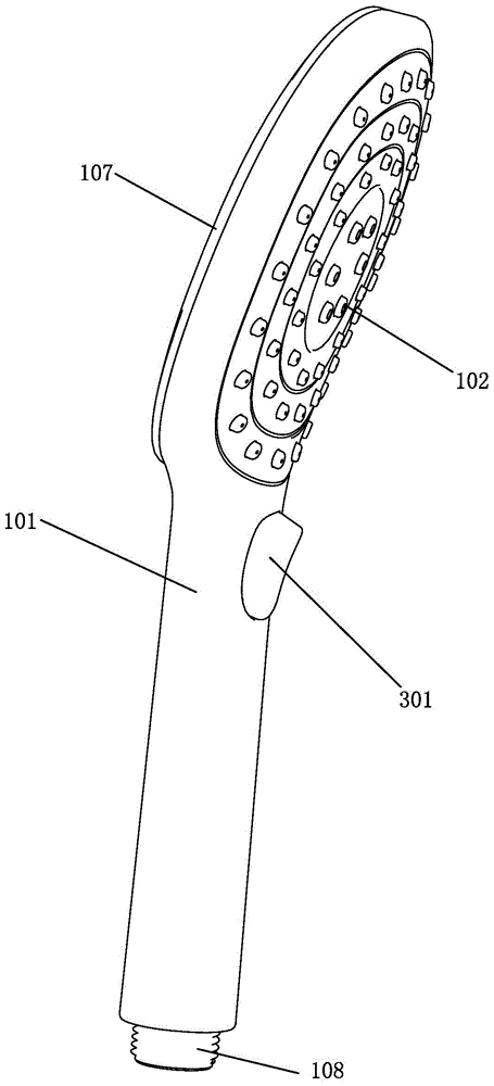 Shower head switch water outlet mechanism