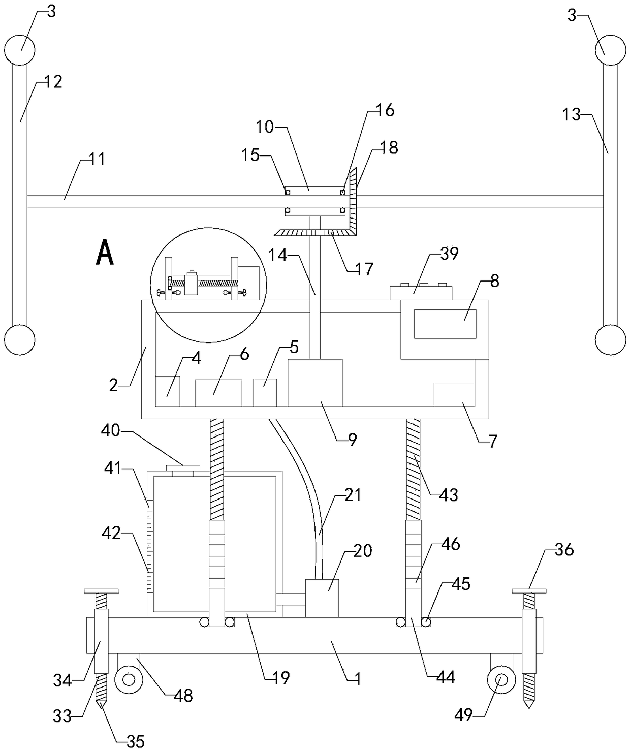 Dust monitoring apparatus for road construction