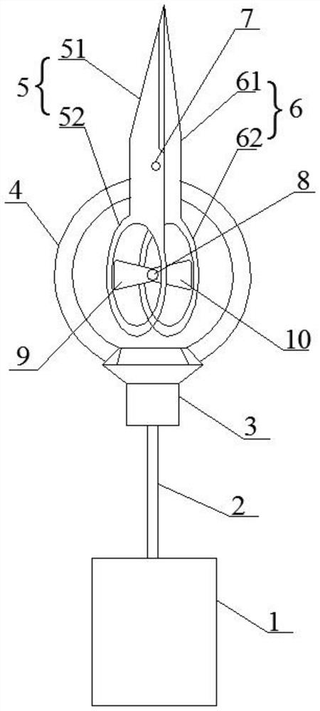 Electric scissors with double arms