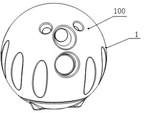 Mini type photoelectric detecting ball and portable display controller thereof