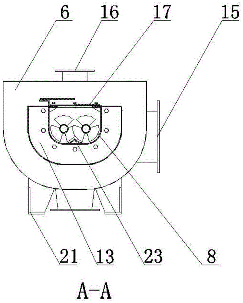 Biomass double-shaft screw pyrolysis device