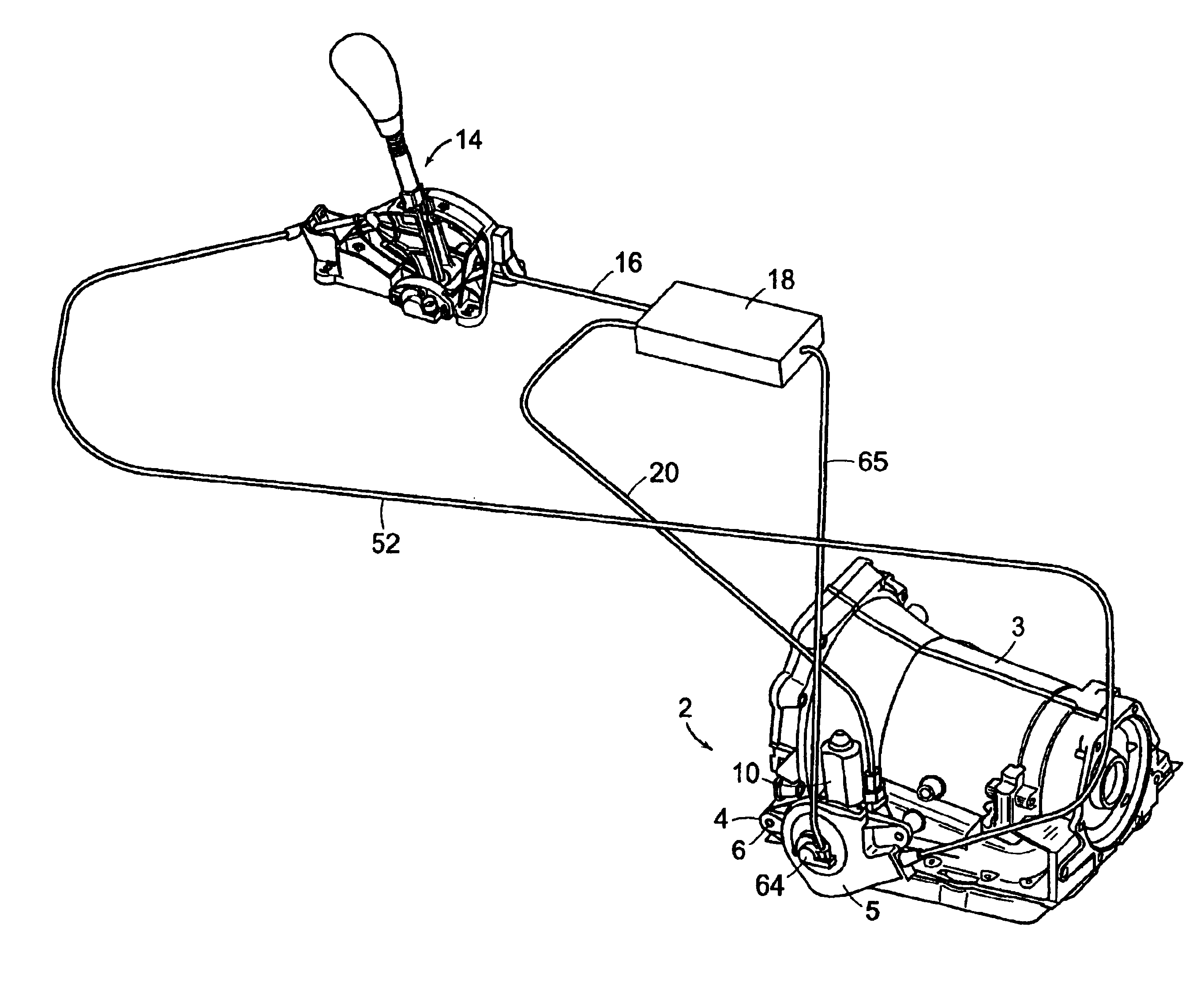 Shift-by-wire transmission actuator assembly