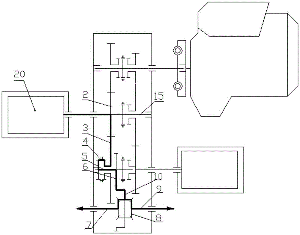 Multi-gear driving device for a hybrid electric vehicle