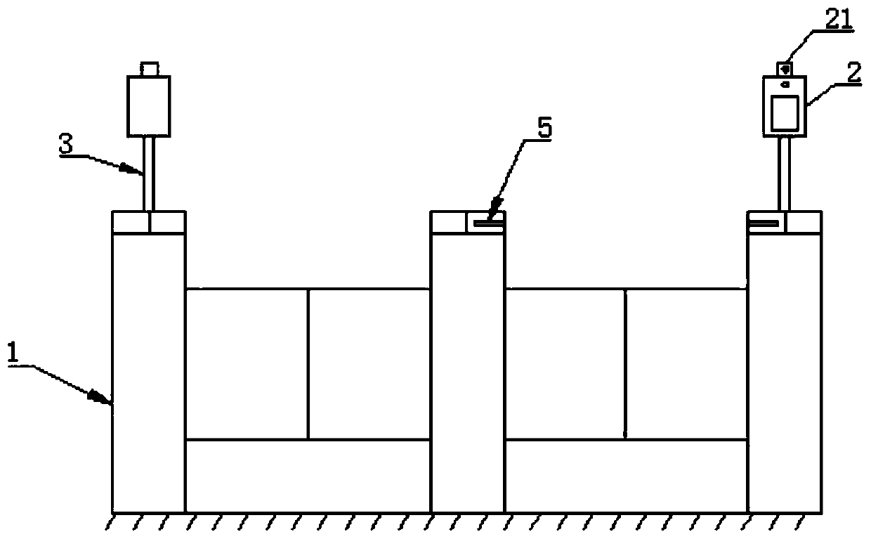 Temperature measurement type face recognition access control system and control method thereof