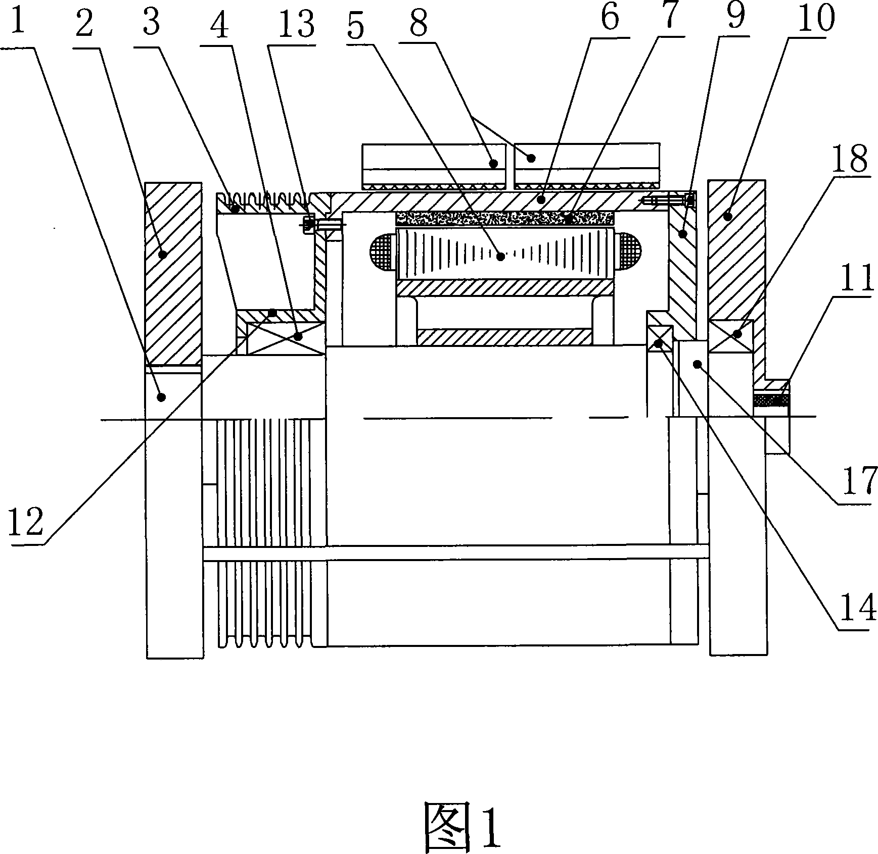 Elevator traction machine