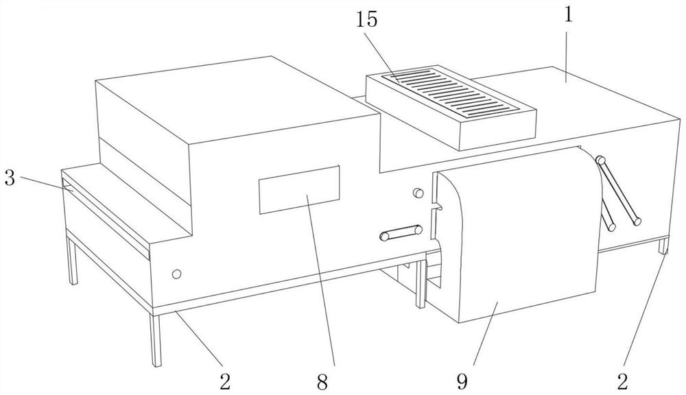 A leather cleaning device in production